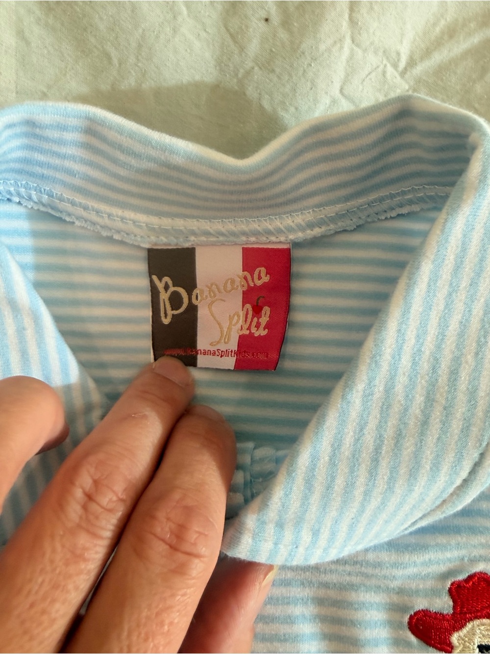 Kids Light Blue Polo & Shorts Set with Rebel embroidery - Picture 3 of 4